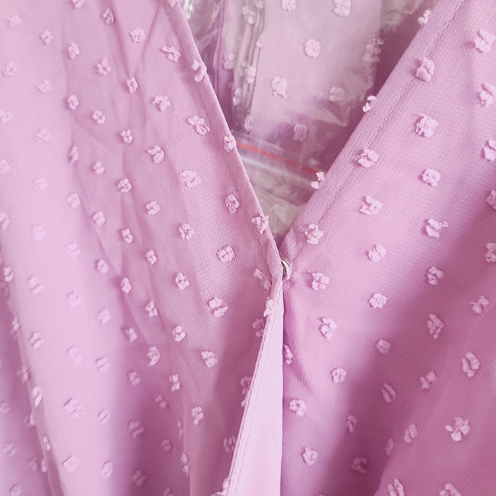 NWT Amazon Purple Ruffled Dreas - Picture 5 of 9